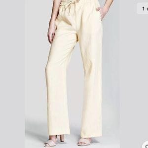 New Guess Marciano Darby Linen Pants Wide Leg Drawstring M